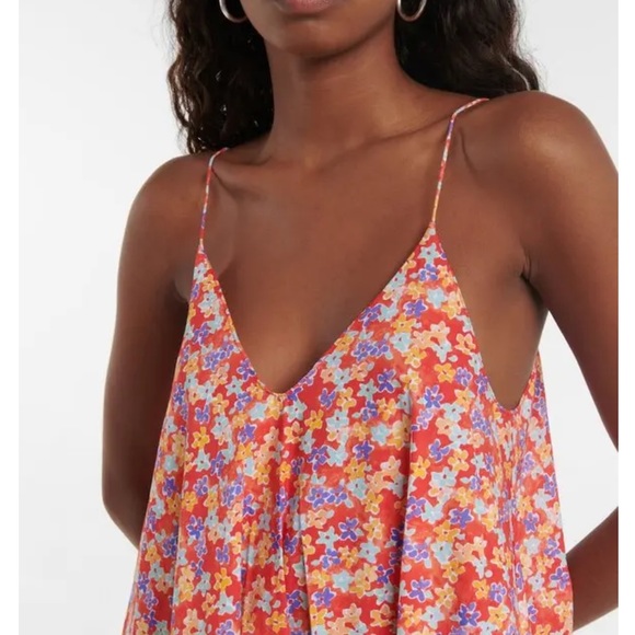 CAROLINE CONSTAS Laurel cotton-blend minidress in Red - Picture 5 of 6